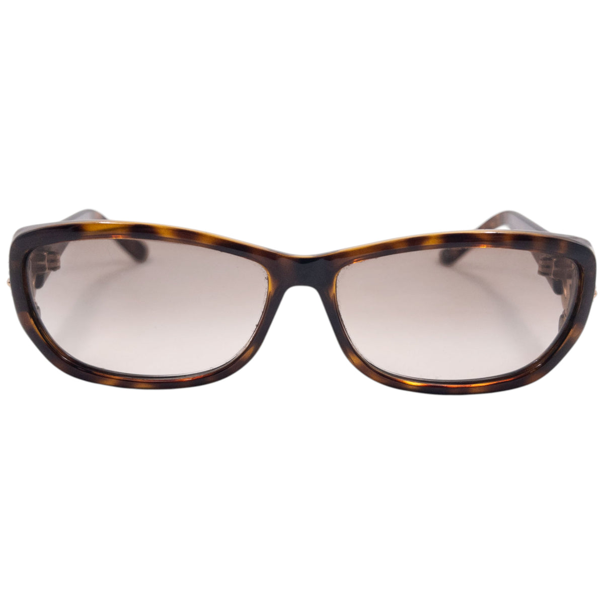 Vintage 2000s Gucci Diamanté Tortoise Shell Sunglasses