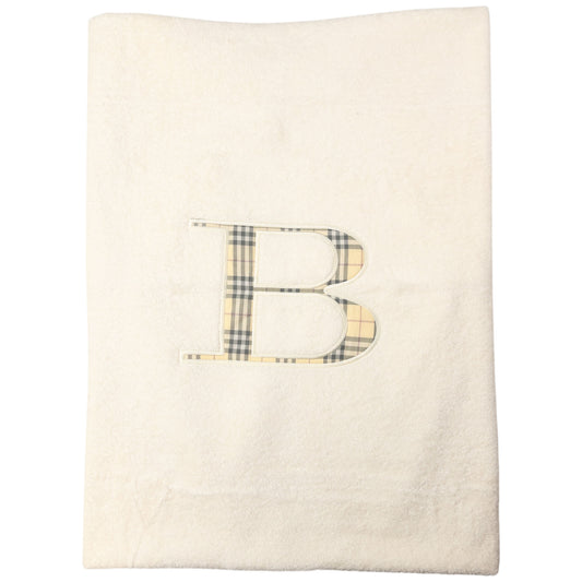 Vintage Burberry Nova Check Applique Large Towel