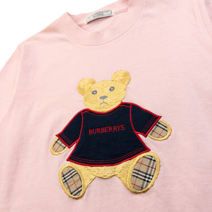 Vintage 90s Burberry Embroidered Teddy Bear T Shirt Womens Size S