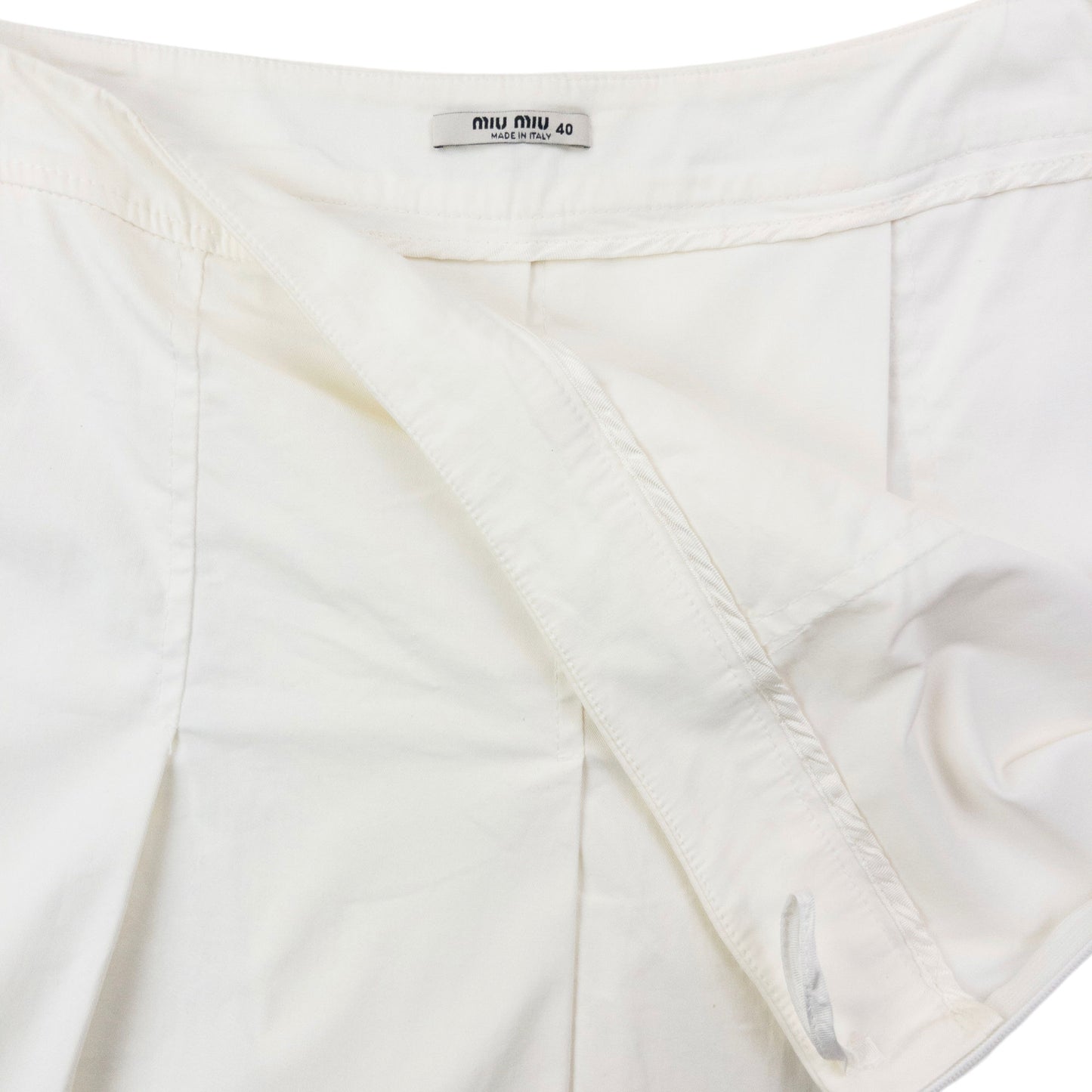 Vintage 2000s Miu Miu Pleated Skirt Womens Size W30