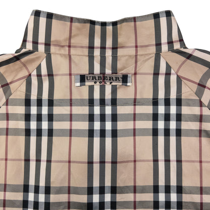 Vintage Burberry Nova Check Lightweight Q Zip Jacket Size XL