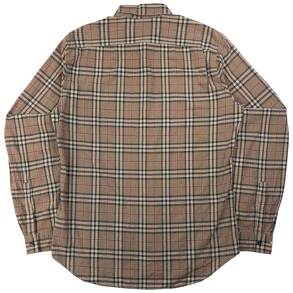 Vintage Burberry Nova Check Long Sleeve Button Up Shirt Size M