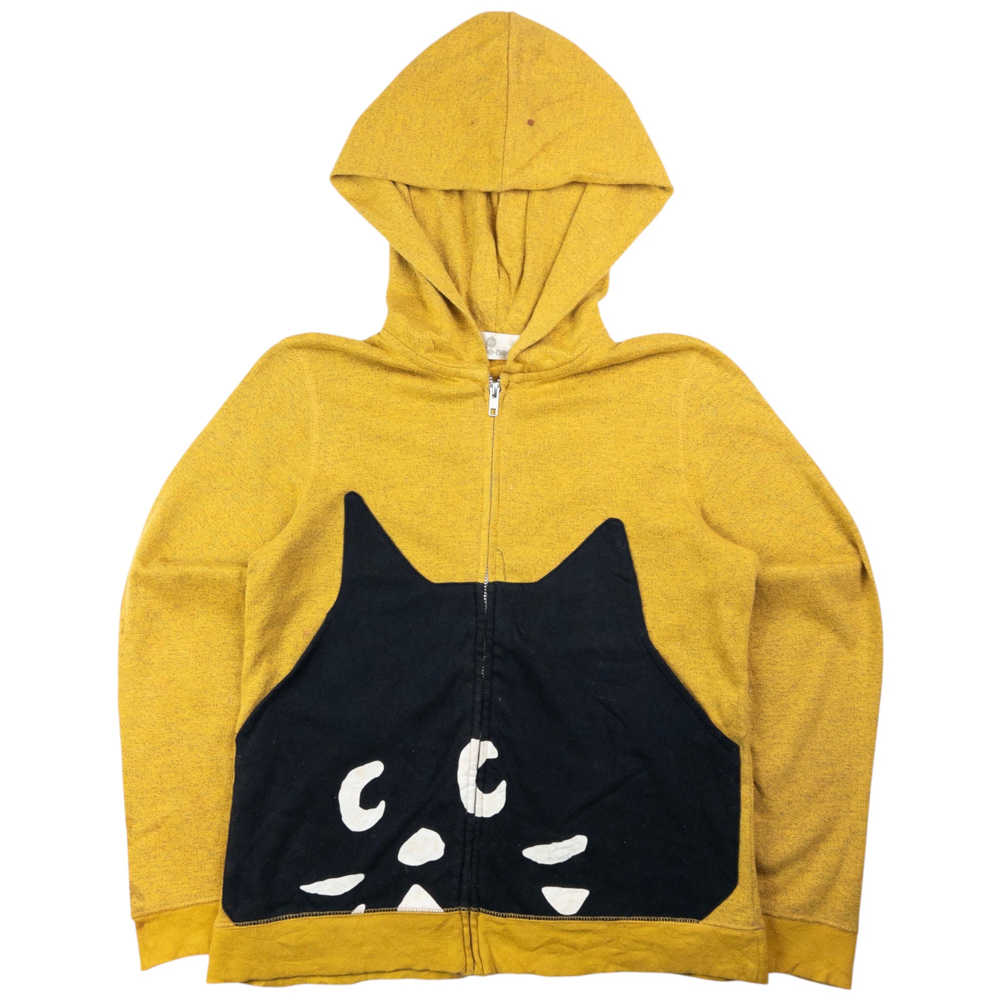 Vintage Ne-Net By Issey Miyake Zip Up Cat Hoodie Womens Size S