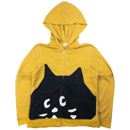 Vintage Ne-Net By Issey Miyake Zip Up Cat Hoodie Womens Size S