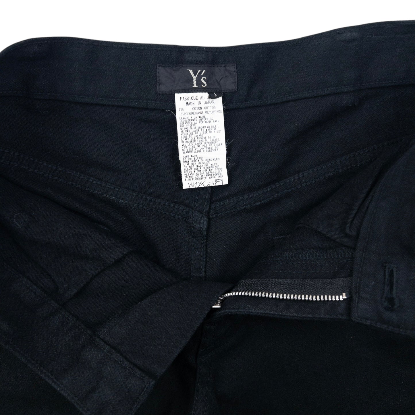 Vintage Yohji Yamamoto Zip Detail Trousers Size W30