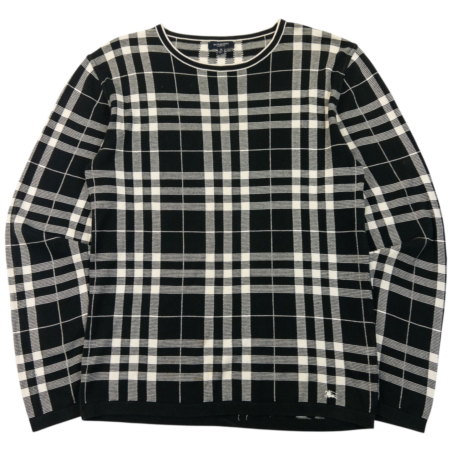 Vintage 2000s Burberry Nova Check Jumper Size M