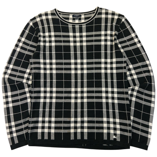 Vintage 2000s Burberry Nova Check Jumper Size M