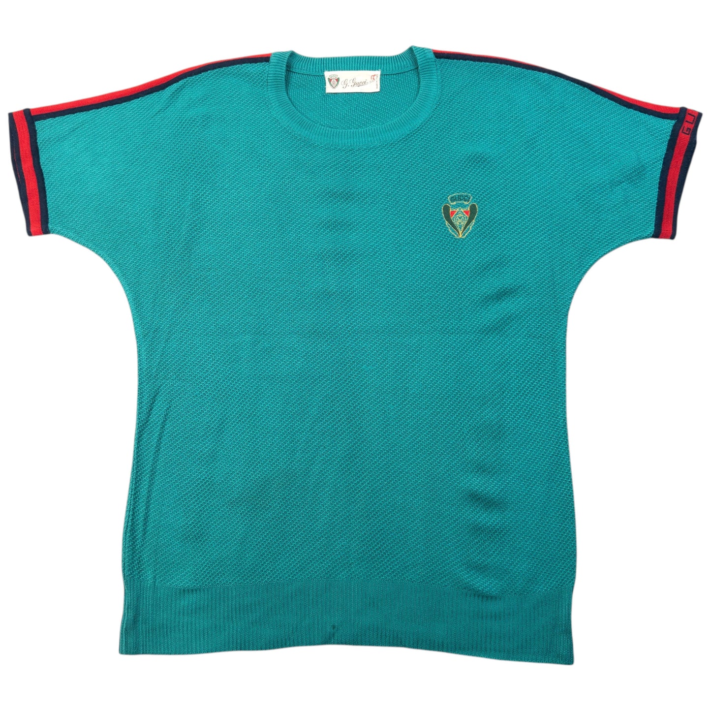 Vintage 80s Gucci Knit T Shirt Womens Size S