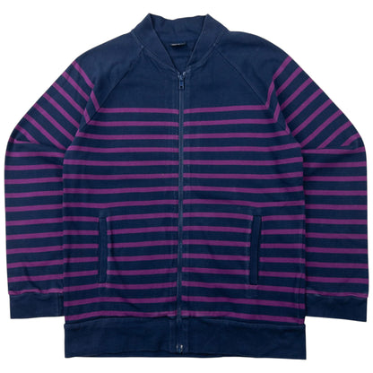 Vintage Jean Paul Gaultier Matelot Striped Zip Up Sweatshirt Womens Size S