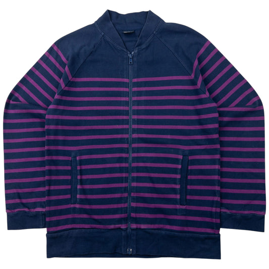 Vintage Jean Paul Gaultier Matelot Striped Zip Up Sweatshirt Womens Size S