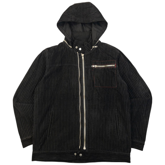 Vintage 2000s PPFM Double Zip Corduroy Jacket Size M
