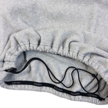 Vintage 2000s YSL Yves Saint Laurent Q Zip Fleece Sweatshirt in grey, photo 6