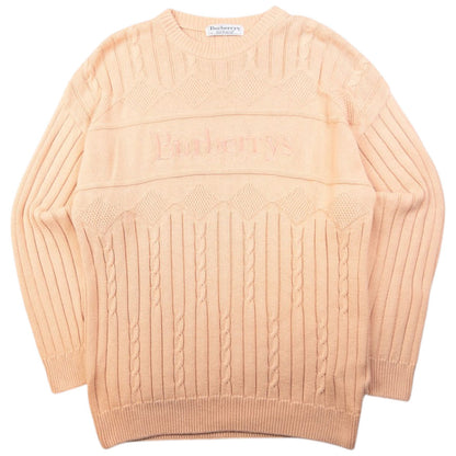 Vintage Burberry Embroidered Knit Jumper Size M
