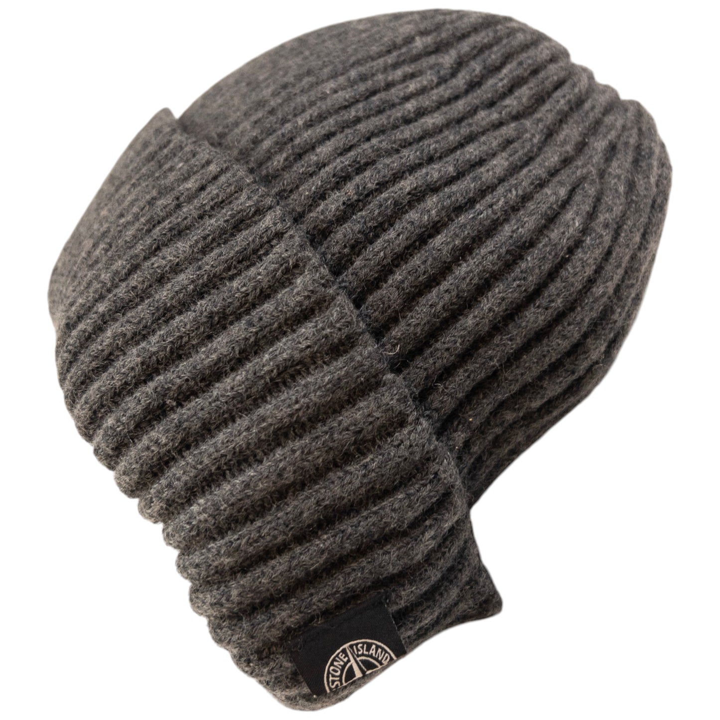 Vintage Stone Island Ribbed Knit Beanie Hat