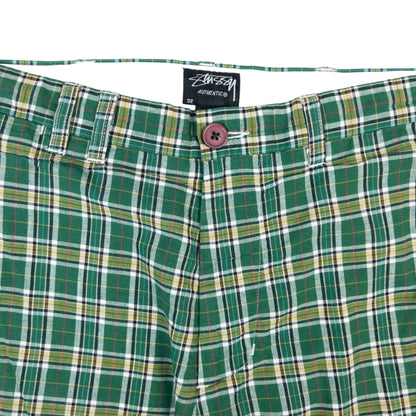 Vintage Stussy Check Shorts Size W33
