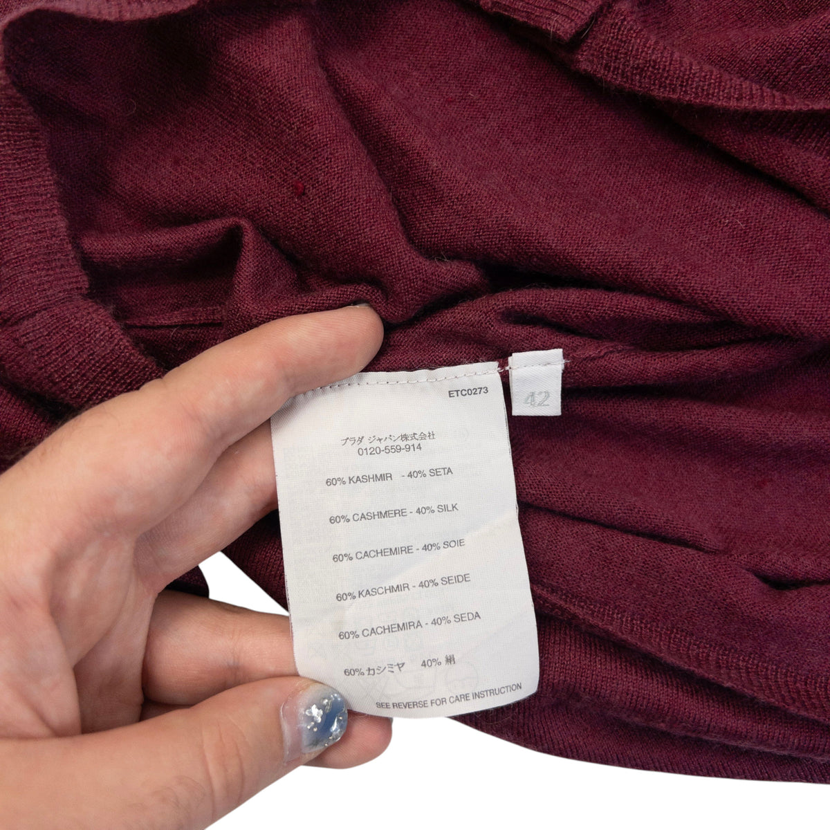 Vintage 2000s Miu Miu Cashmere Silk Cardigan Womens Size M