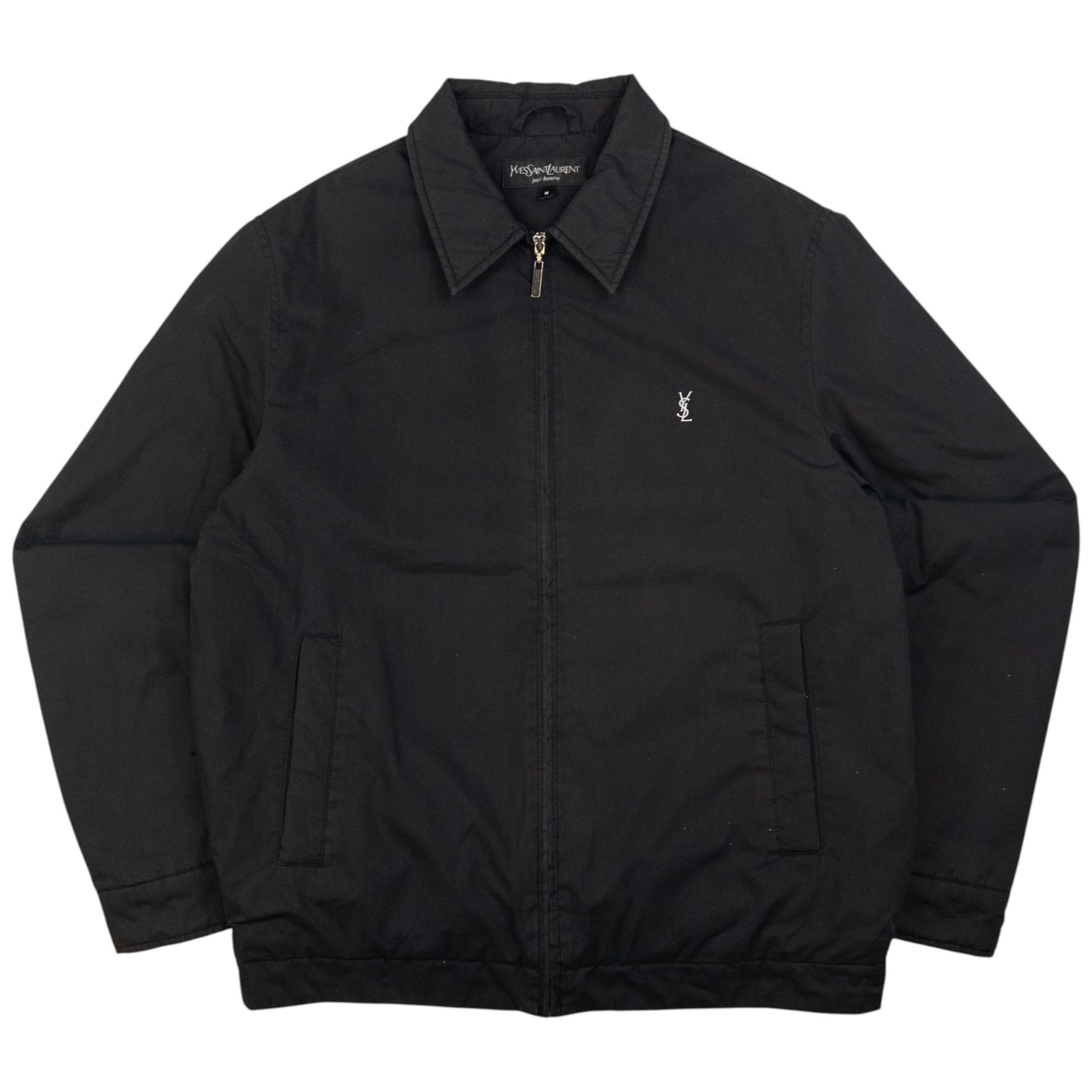 Vintage YSL Yves Saint Laurent Padded Zip Up Jacket Size M
