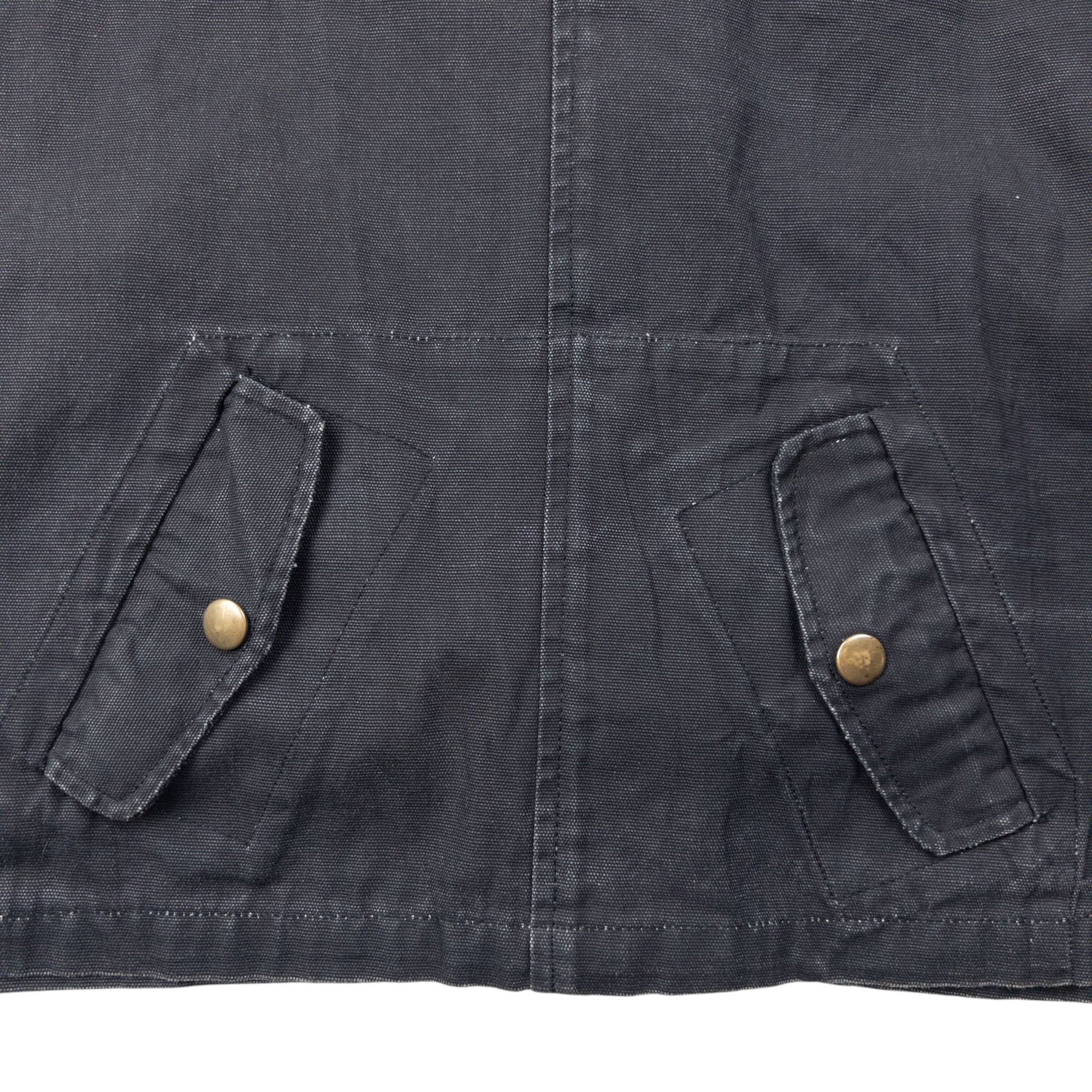 Vintage 2000s PPFM Zip Up Denim Cargo Jacket Size M