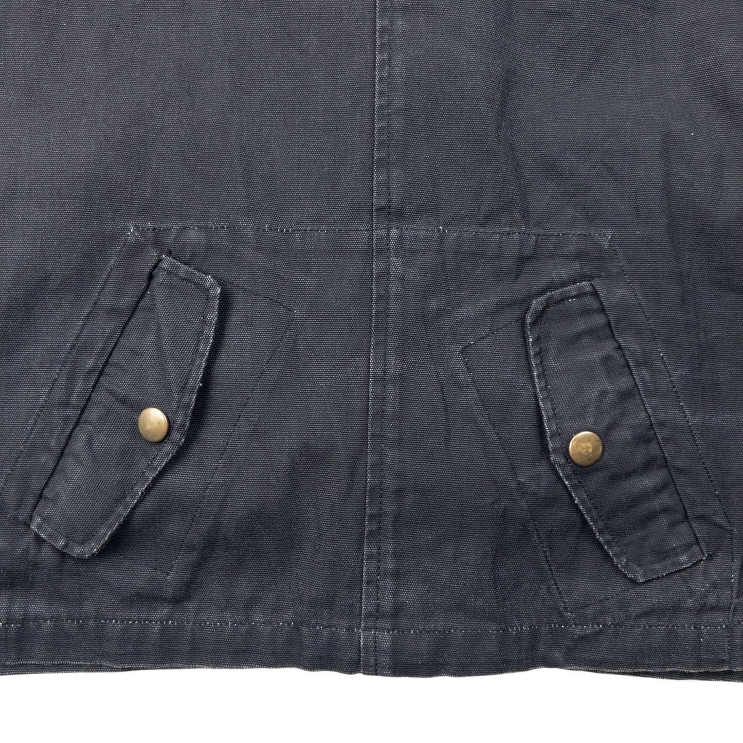 Vintage 2000s PPFM Zip Up Denim Cargo Jacket Size M