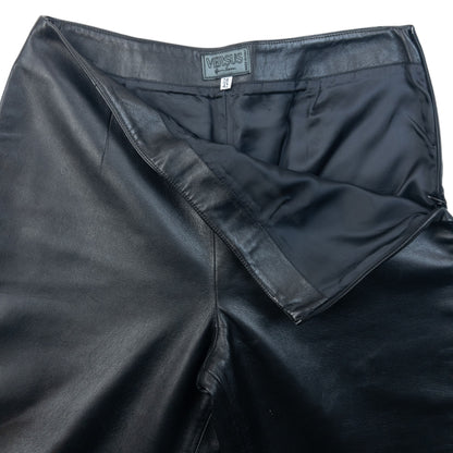 Vintage 2000s Versace Versus Leather Trousers Womens Size W26