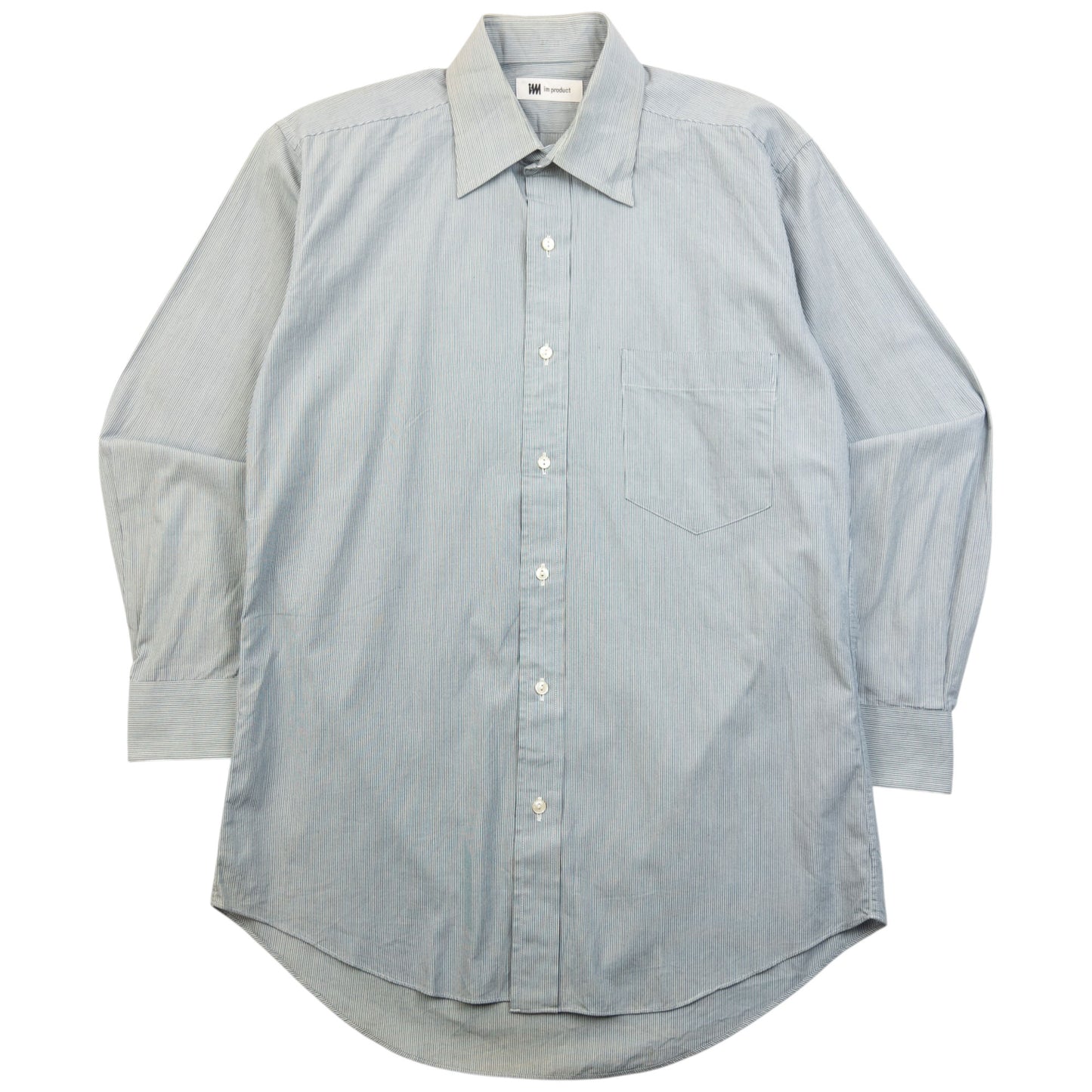 Vintage 90s Issey Miyake Striped Long Sleeve Button Up Shirt Size S