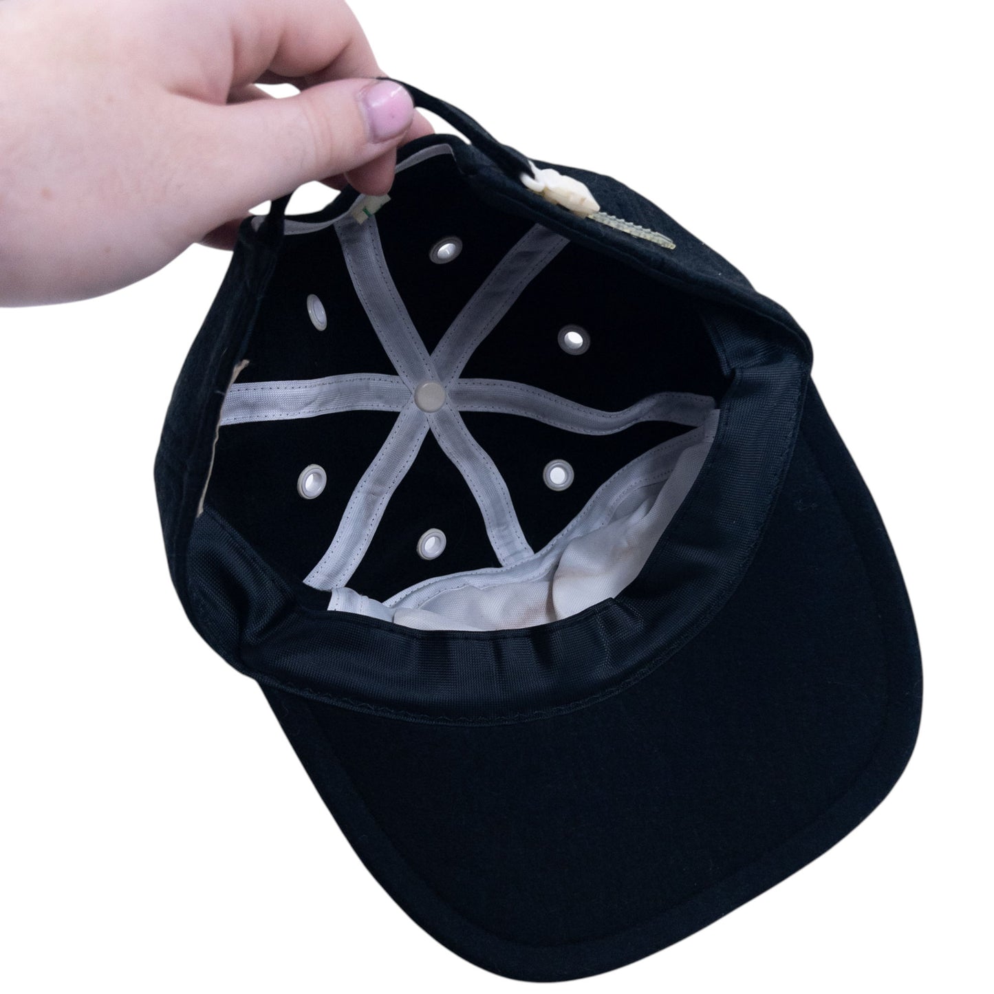 Vintage 80s Mercedes Benz Embroidered Wool Hat Size L