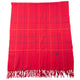 Vintage 2000s Issey Miyake Checkered Wool Tassel Scarf
