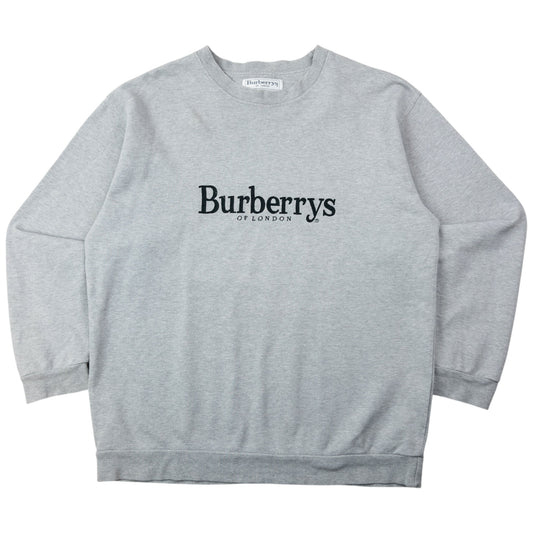 Vintage 90s Burberry Embroidered Sweatshirt Size M