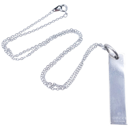 Vintage 2000s Gucci Silver Pendent Necklace
