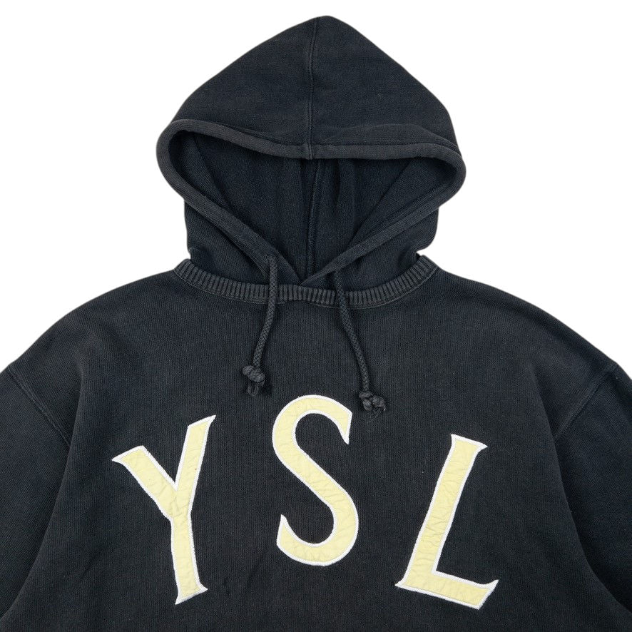 Vintage YSL Yves Saint Laurent Embroidered Hoodie Size M