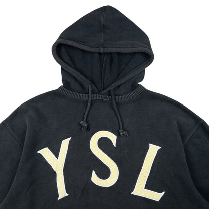 Vintage YSL Yves Saint Laurent Embroidered Hoodie Size M