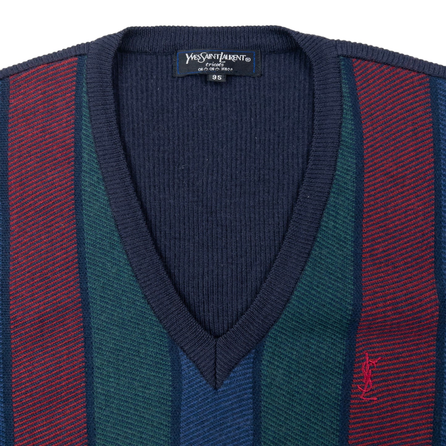Vintage 90s YSL Yves Saint Laurent Striped Jumper Size S
