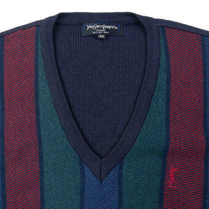 Vintage 90s YSL Yves Saint Laurent Striped Jumper Size S