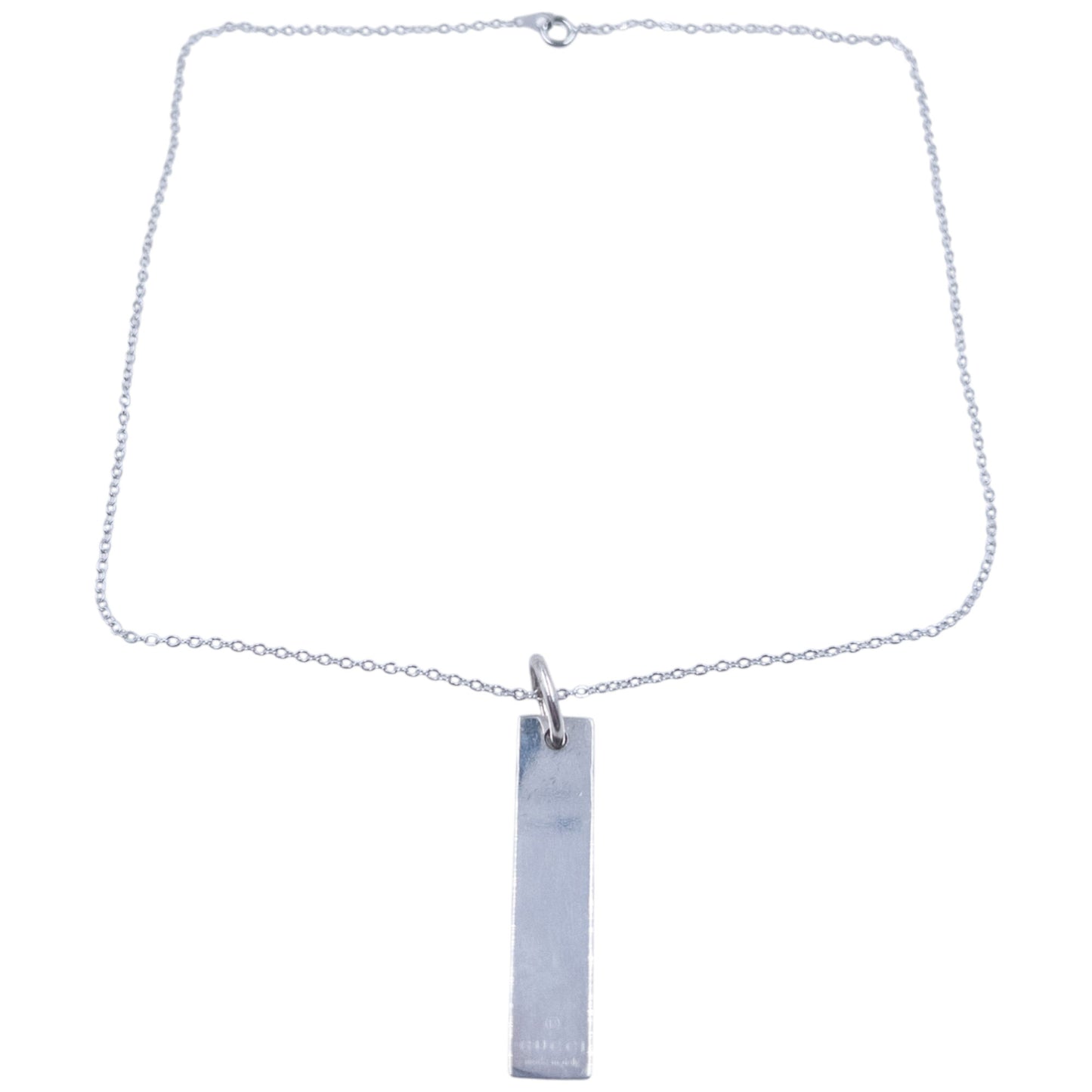 Vintage 2000s Gucci Silver Pendent Necklace