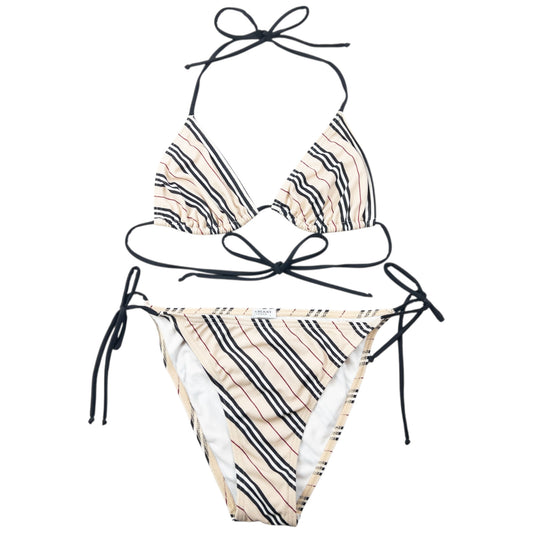 Vintage 2000s Burberry Nova Stripe Bikini Set Womens Size M/L