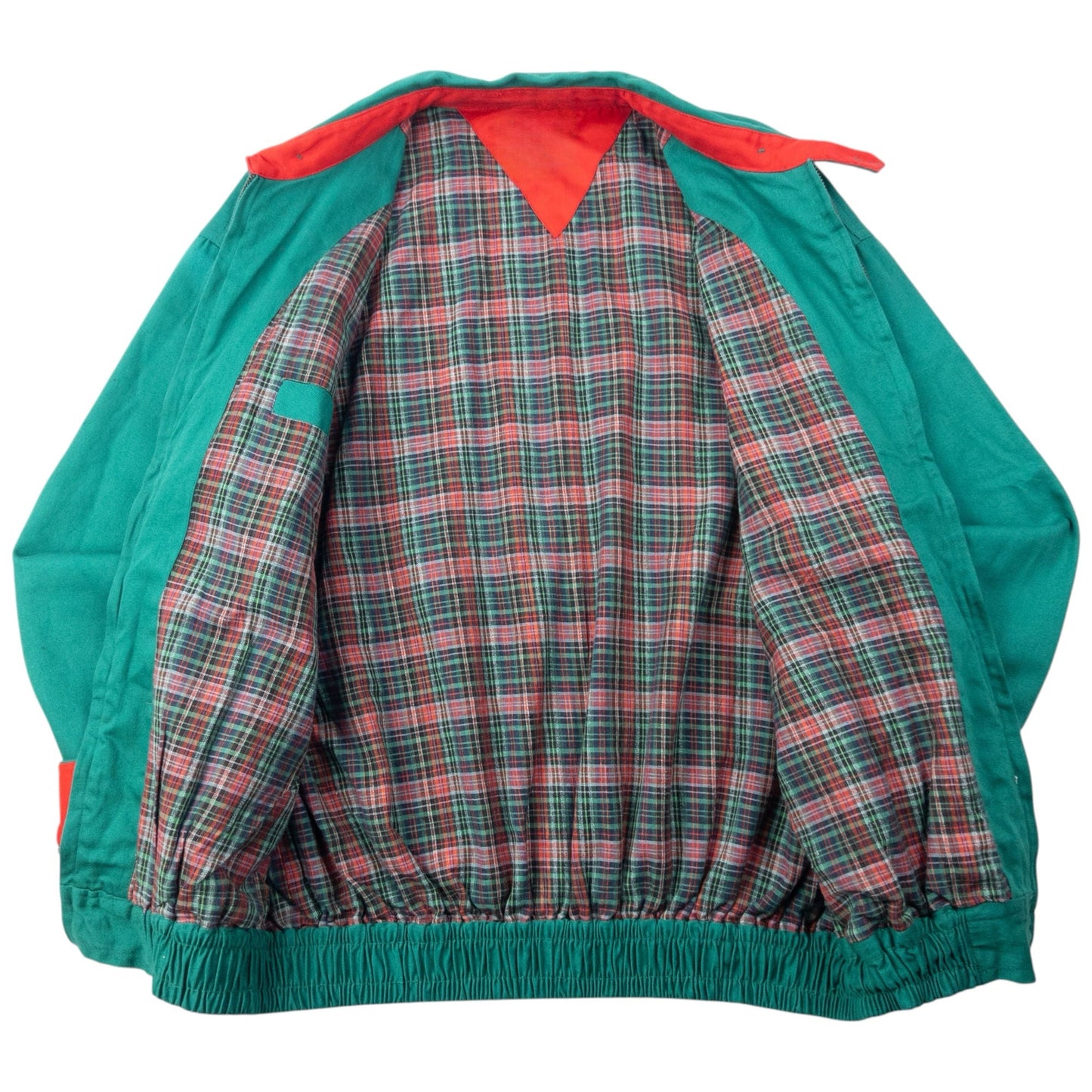 Vintage 80s YSL Yves Saint Laurent Pattern Lined Harrington Jacket Size L