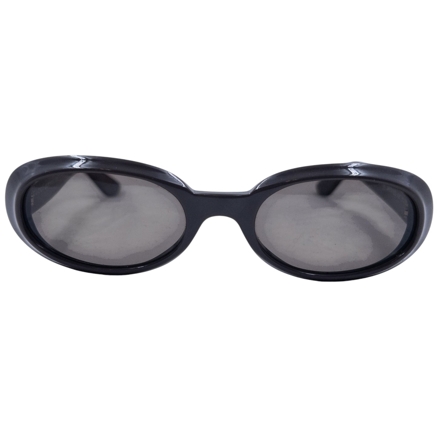 GUCCI sunglasses black thick plastic frame oval lenses model number on arms