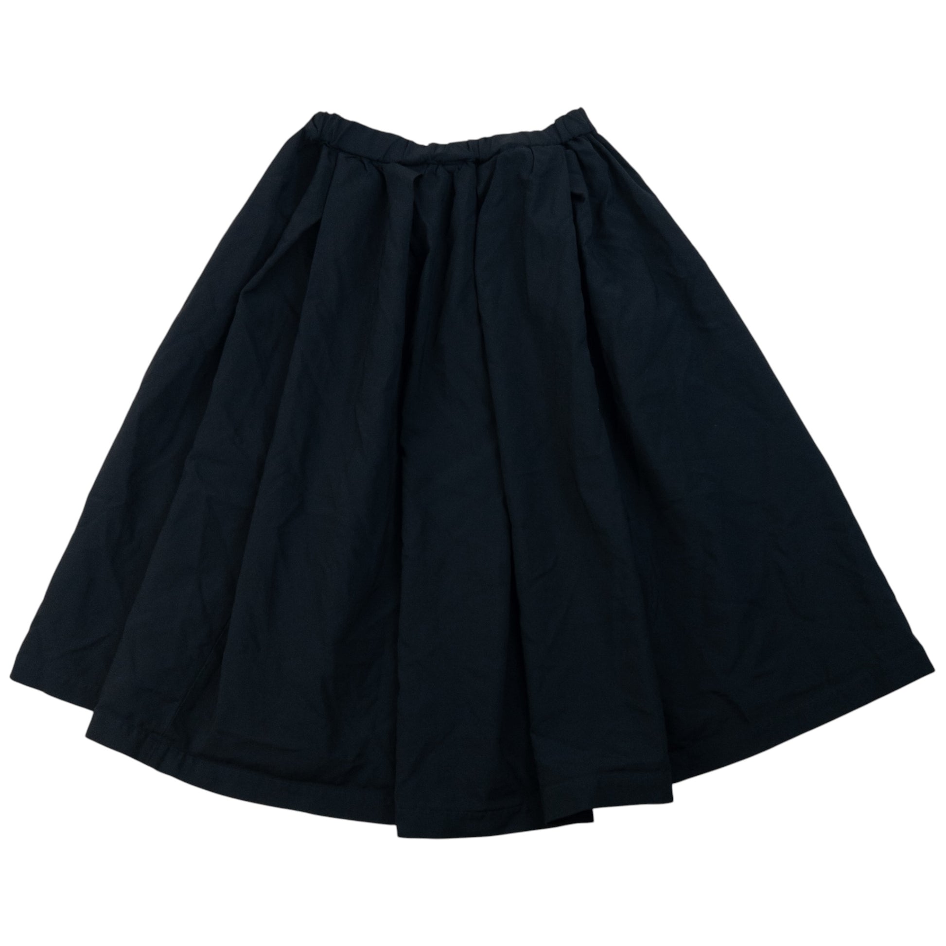 COMME DES GARCONS black vintage skirt full gathered design with elastic and drawstring waist