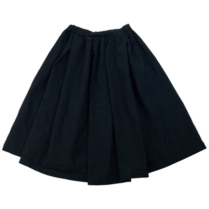 COMME DES GARCONS black vintage skirt full gathered design with elastic and drawstring waist