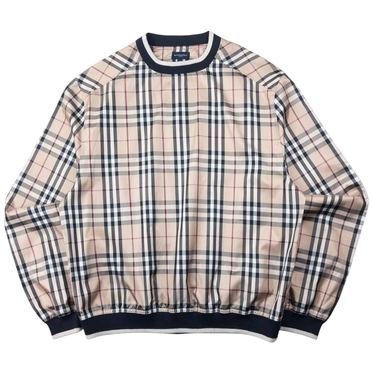 Vintage Burberry Nova Check Pullover Jacket Size L