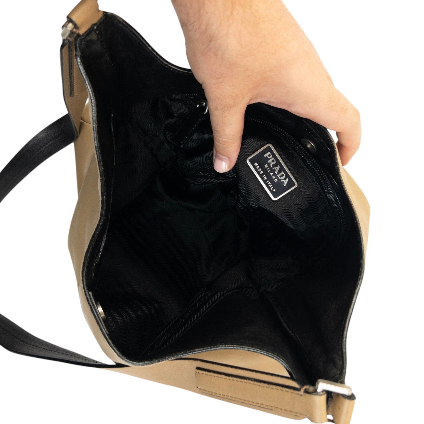 Vintage 2000s Prada Leather Shoulder Bag