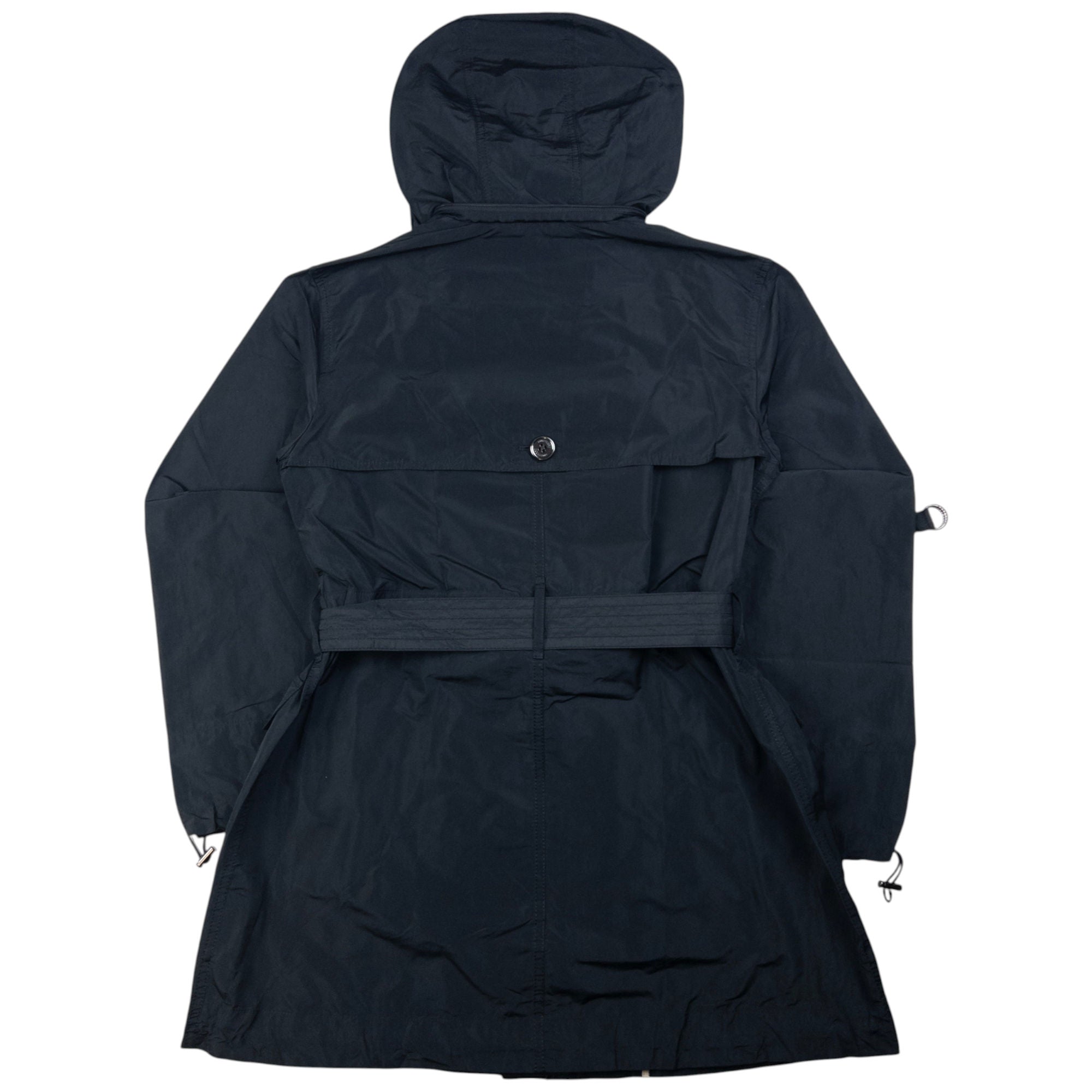 Vintage Burberry Convertible Belted Rain Jacket Womens Size M