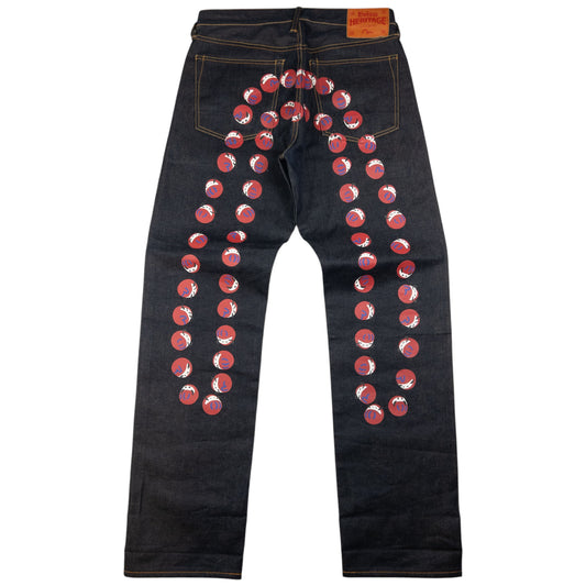 Vintage Evisu Dot Daicock Japanese Denim Jeans Size W32