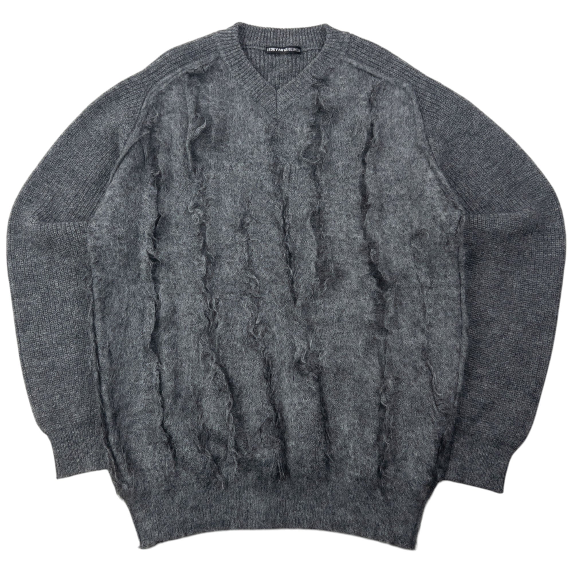 Vintage Issey Miyake MEN Slashed Wool Knit Jumper Size L