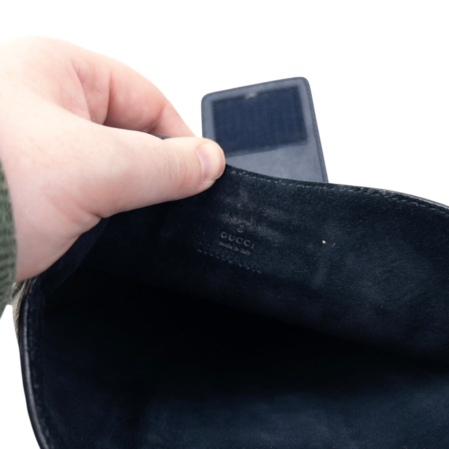 Vintage Gucci Monogram Leather Tablet Sleeve Case