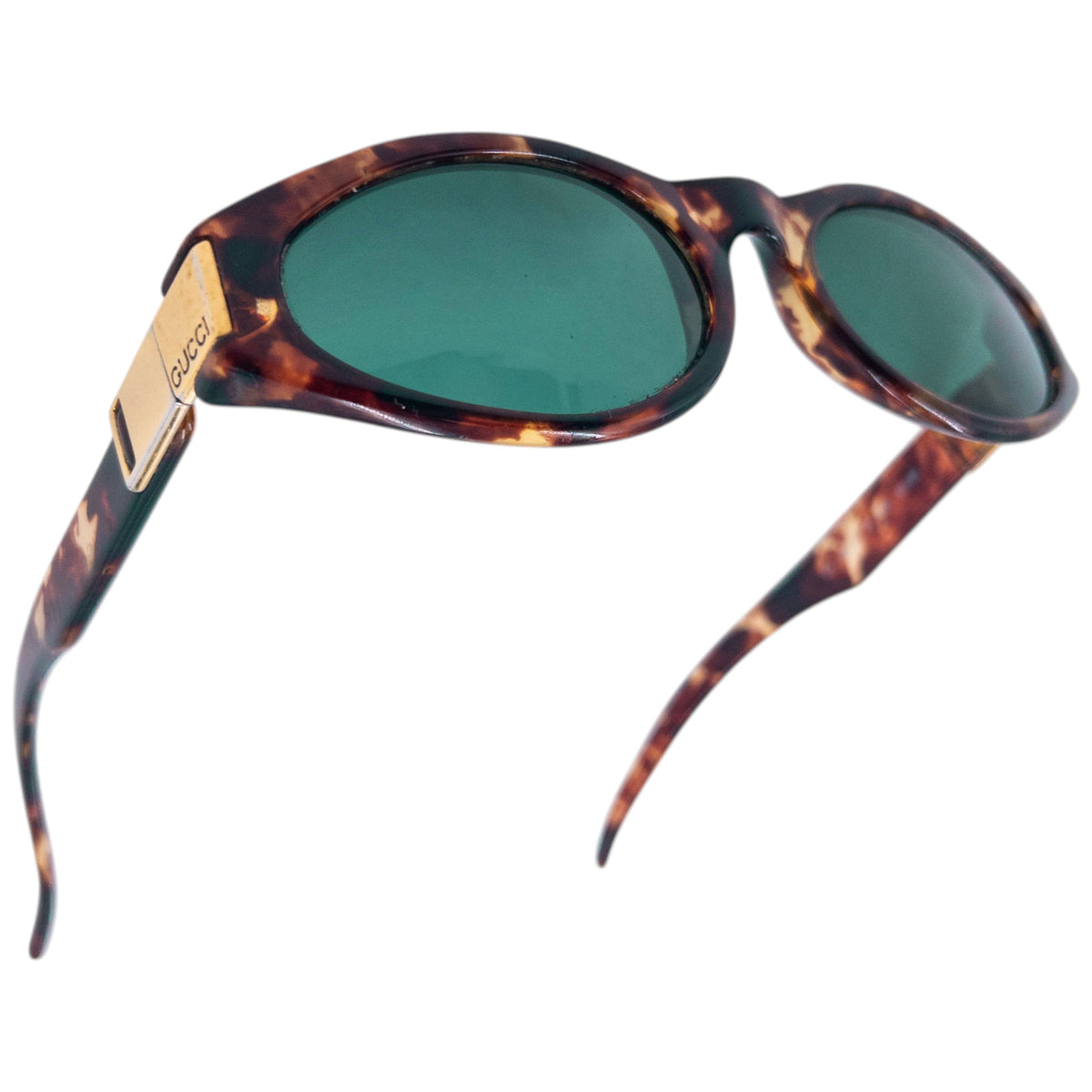 Vintage 1998 Gucci By Tom Ford Tortoise Shell Sunglasses in brown, photo 4
