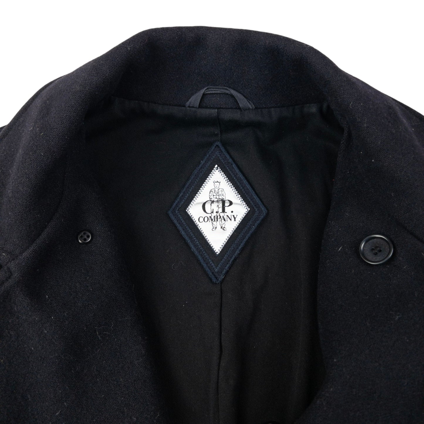 Vintage Cp Company Wool Peacoat Jacket Size L