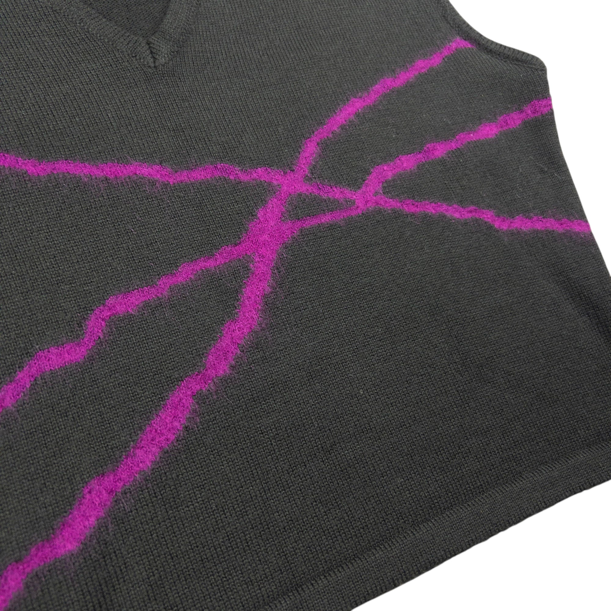 Vintage Versace Jeans Couture Cropped Sweater Vest Womens Size L