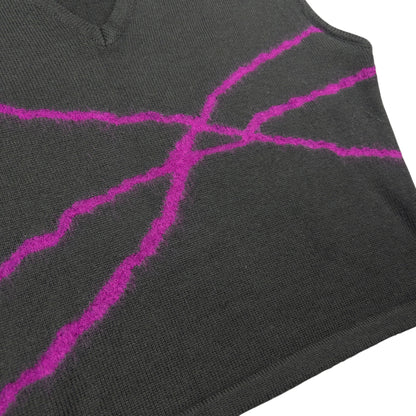 Vintage Versace Jeans Couture Cropped Sweater Vest Womens Size L