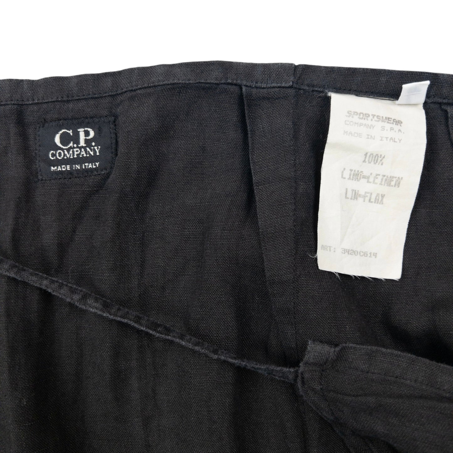 Vintage 2000 CP Company Linen Wrap Skirt Womens Size W28
